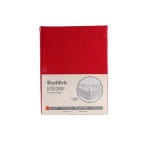 ÖZDİLEK ÇARŞAF FITTED YASTIKLI RANFORCE 120*200 KIRMIZI TRENDY TEK KİŞİLİK