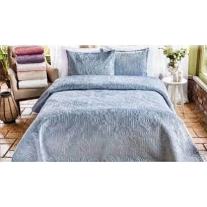 YATAK ÖRTÜSÜ SETİ FLAIR 230X250 MAVİ
