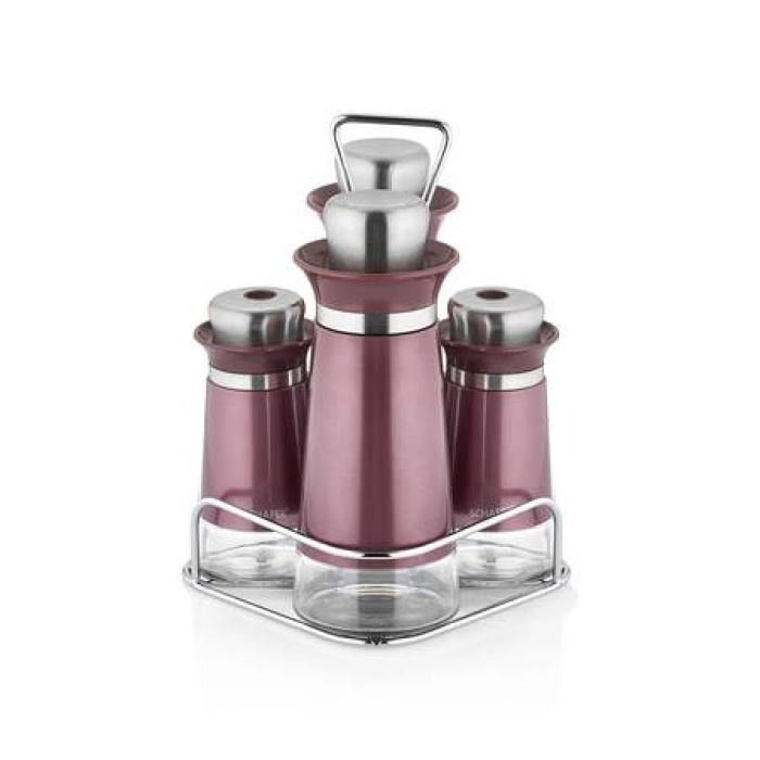 SCHAFER KITCHENHOUSE YAĞLIK SİRKELİK SET -5 PARÇA-MÜRDÜM