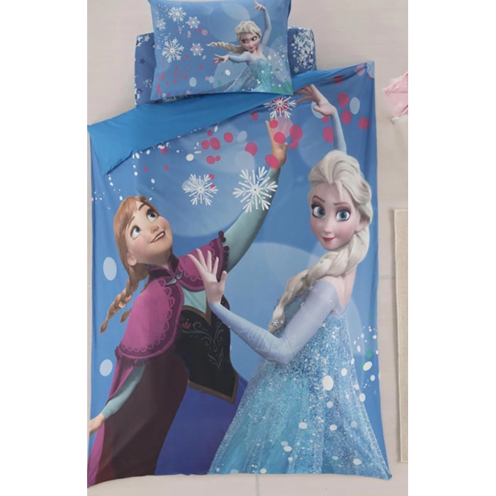 ÖZDİLEK DSNY NEVRESİM TAKIMI FROZEN SNOW MAVİ TEK KİŞİLİK