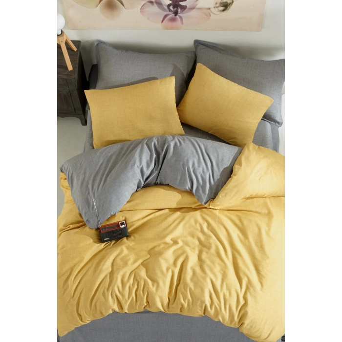 ÖZDİLEK NEVRESİM TK RF ÇİFT KİŞİLİK GOLD ANTRASIT COLORMIX DUZ