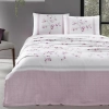ÖZDİLEK NEVRESİM TAKIMI RANFORCE ÇİFT KİŞİLİK PEMBE FLORID