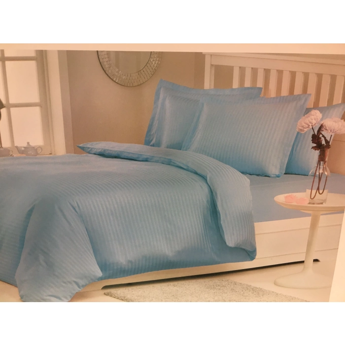 ÖZDİLEK NEVRESİM TAKIMI SOFT LINE ÇİFT KİŞİLİK PETROL