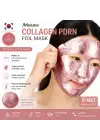 JMsolution Collagen PDRN Firming Rose Gold Foil Mask 10 Adet (10 × 28 ml) – Kolajen ve PDRN Sıkılaştırıcı Altın Folyo Yüz Maskesi