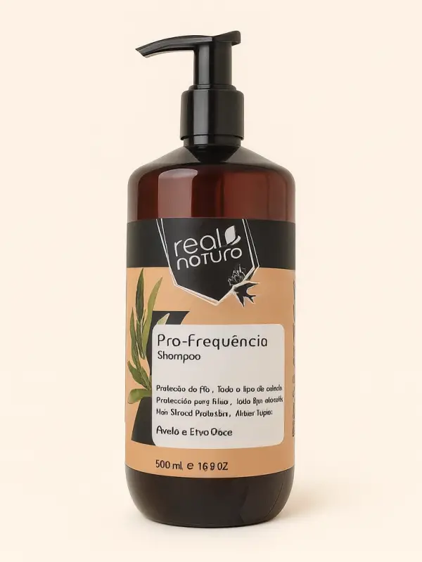 Real Natura Pro-Frequência Tuzsuz Şampuan 500 ml – Sık Yıkamaya Uygun Günlük Bakım Şampuanı