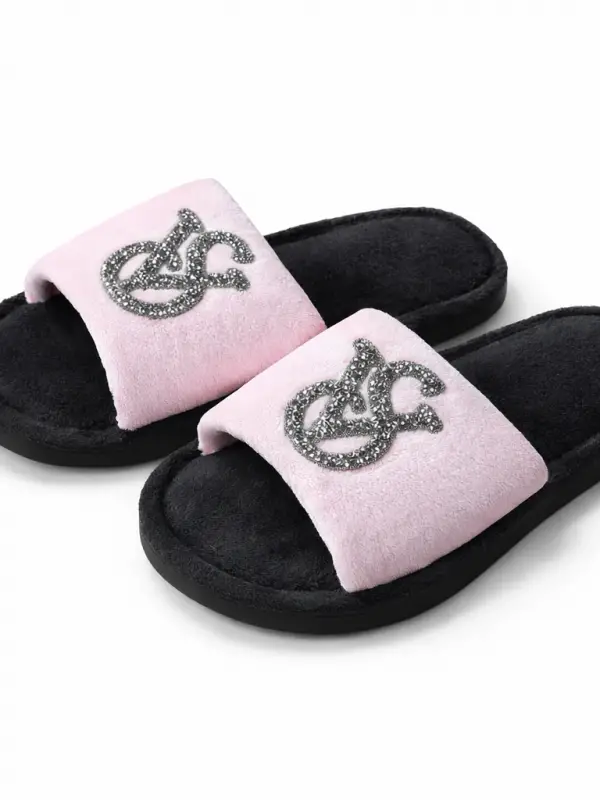 Kadife Ev Terliği – pembe 39–40)