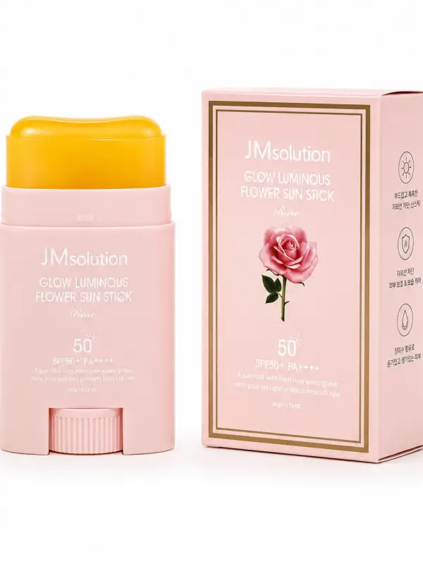 JMsolution Glow Luminous Flower Sun Stick Rose SPF50+ PA++++ 21 г