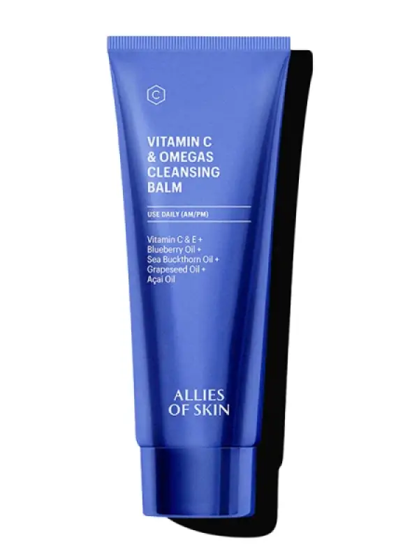 Allies of Skin C Vitamini ve Omega Temizleme Balmı: Parlatıcı ve Nemlendirici Yağ Bazlı Temizleyici 100ml