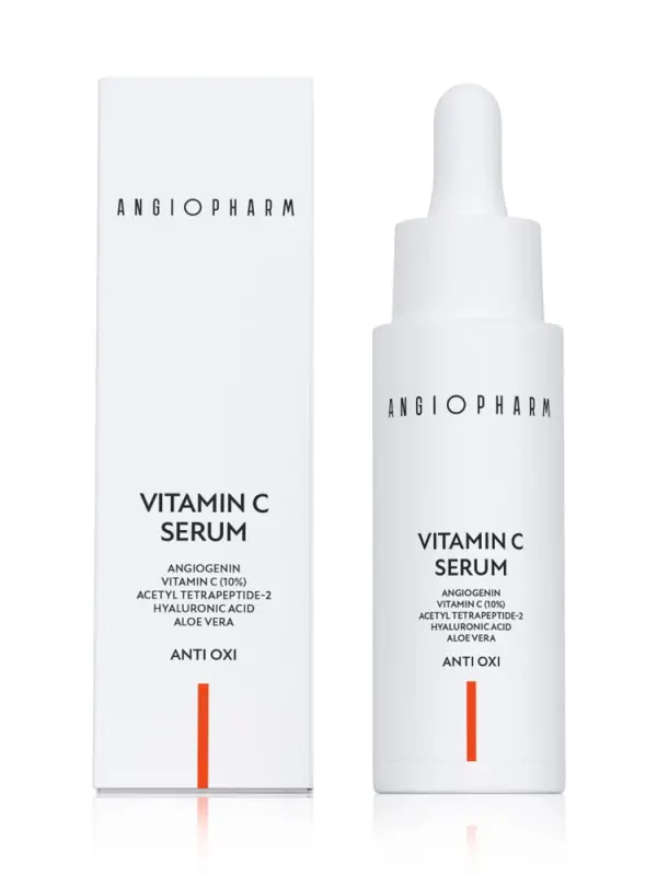 ANGIOPHARM C Vitamini Serumu (%10),30 ml: Antioksidan & Leke Karşıtı | Ciltte IşıltI