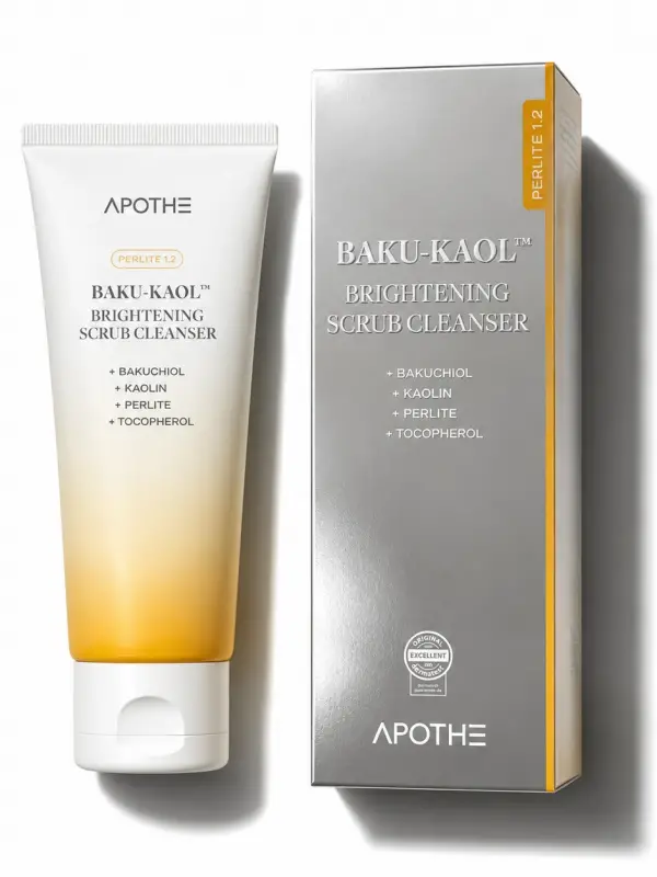 Apothe Baku Kaol Brightening Scrub Cleanser 100 ml