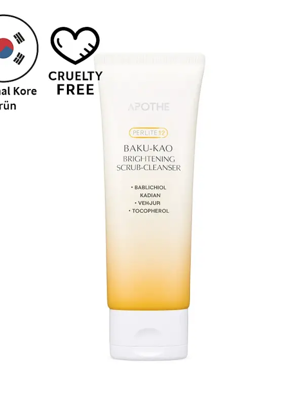 Apothe Baku Kaol Brightening Scrub Cleanser 100 ml
