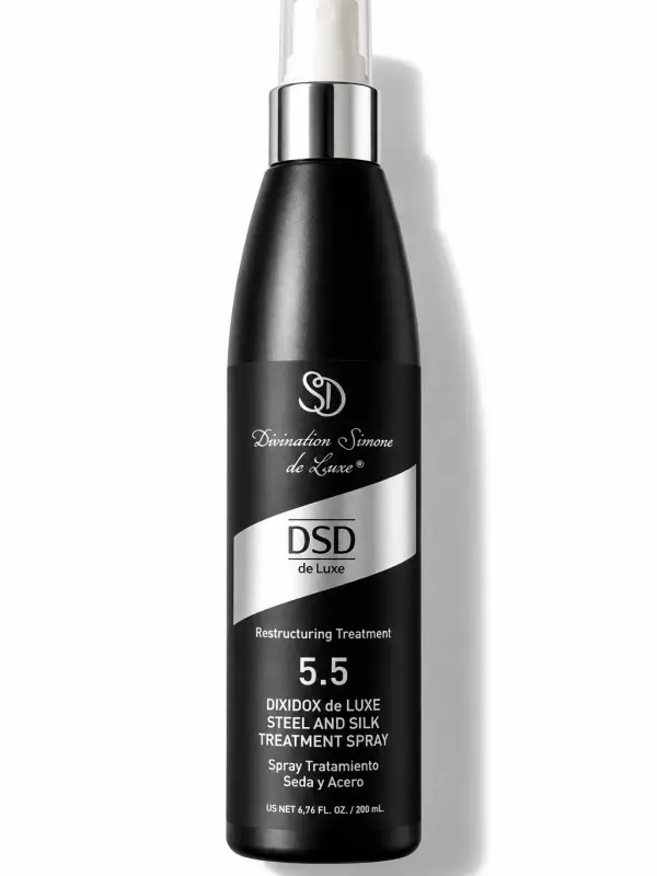 DSD de Luxe 5.5 Steel and Silk Treatment Spray — восстанавливающий спрей для сухих, повреждённых и окрашенных волос, 200 мл