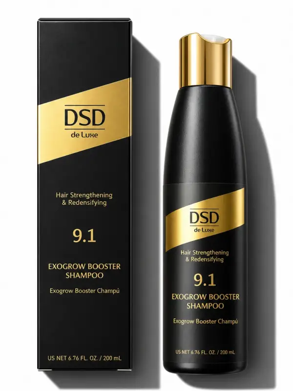 DSD de Luxe 9.1 EXOGROW Booster Shampoo — шампунь с экзосомами против выпадения волос, 200 мл