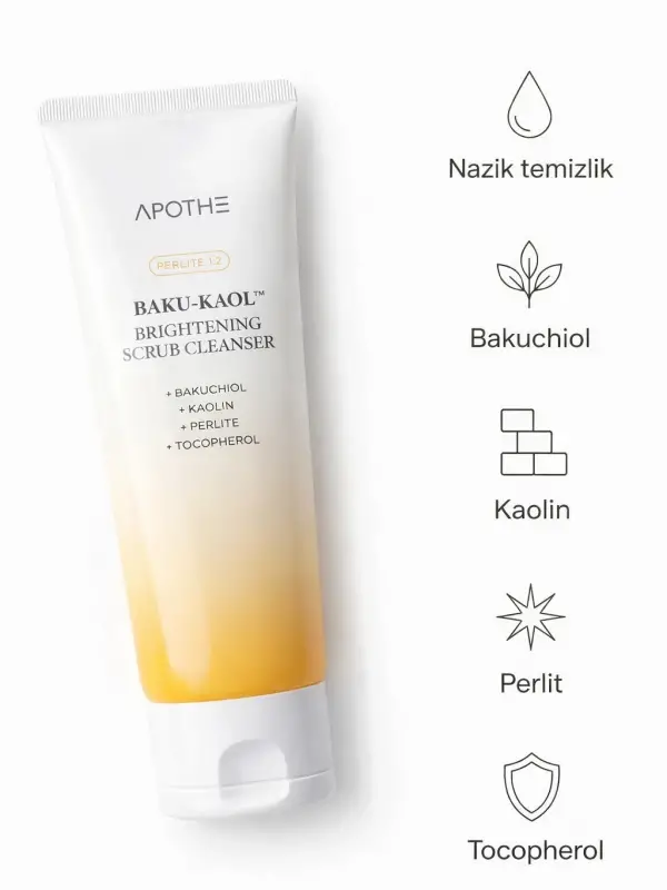 Gözenek Arındırıcı ve Aydınlatıcı Bakuchiol Scrub Temizleyici 100ml