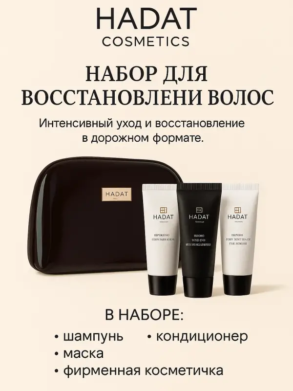 Hadat Hydro Repair Onarıcı Saç Seti Şampuan Saç Kremi ve Maske 210 ml