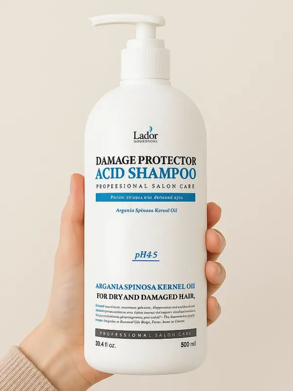 Lador Damage Protector Acid Shampoo – Asidik pH 4.5 Şampuan, Argan Yağlı (900 ml)