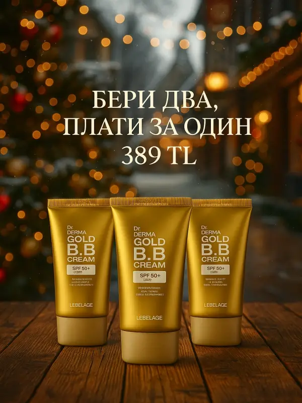 Lebelage Dr. Derma Gold BB Krem SPF 50+ Altın ve Havyar Özlü BB Krem 30 ml
