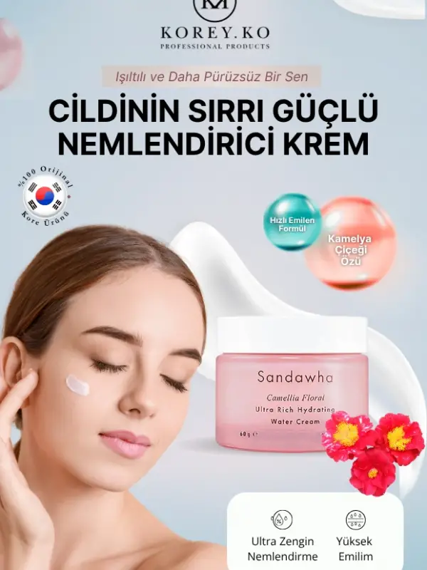 Sandawha Kamelya Çiçeği Ultra Yoğun Nemlendirici Krem 60 ml