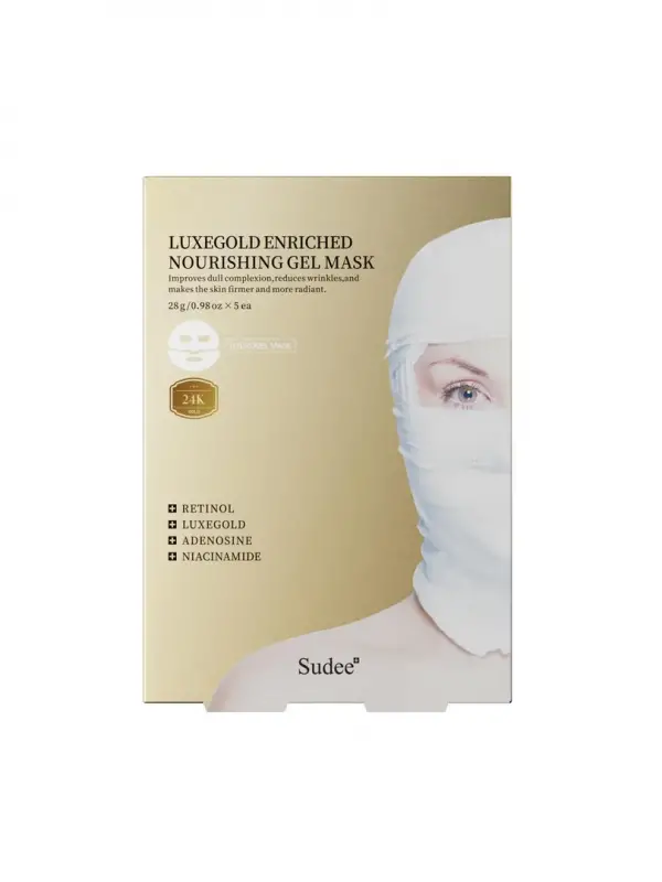 Sudee Luxegold kırışıklıkları azaltan  jel maskesi 5adet