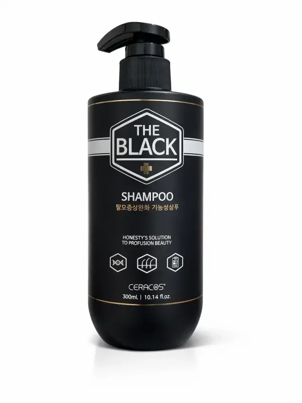 The Black Onarıcı ve Güçlendirici Şampuan Hasarlı ve Zayıflamış Saçlar için 300ml