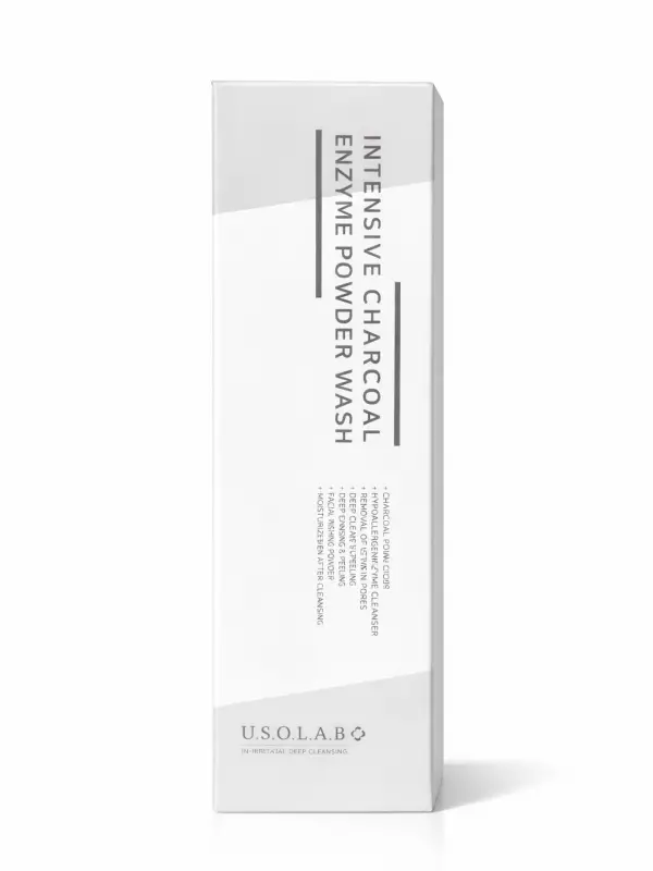 USOLAB Intensive Charcoal Enzyme Powder Wash, Detoks Etkili Enzim Toz Temizleyici, 50 gr