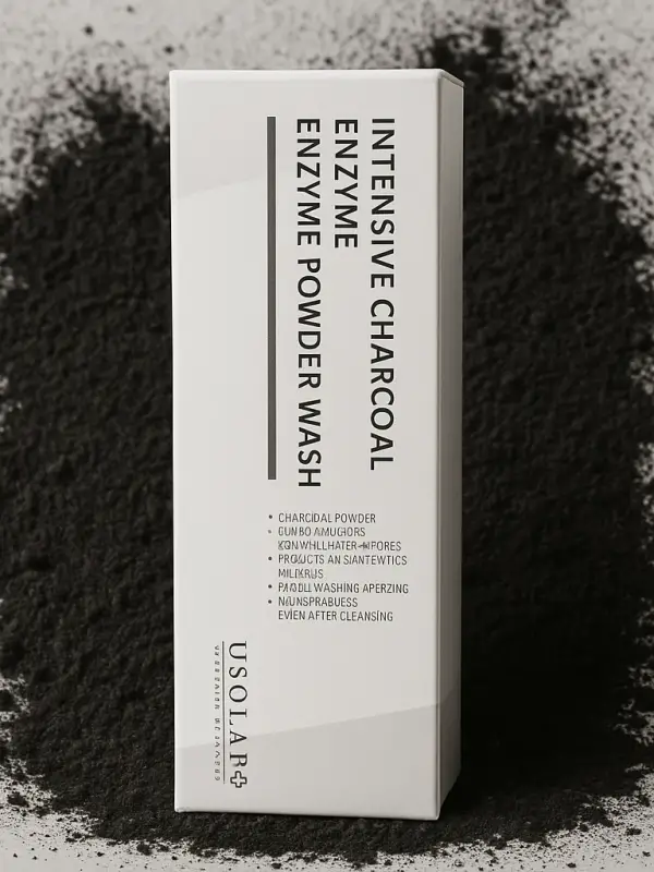 USOLAB Intensive Charcoal Enzyme Powder Wash, Detoks Etkili Enzim Toz Temizleyici, 50 gr