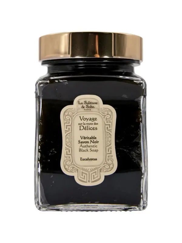 La Sultane de Saba Real Black Soap Okaliptüs Esansiyel Yağlı Siyah Sabun 300 gr