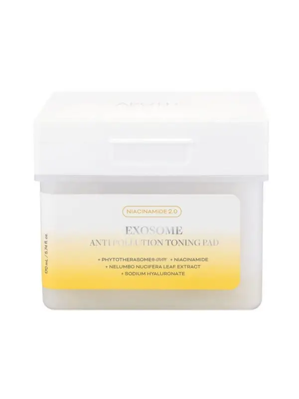 APOTHE Exosome Anti Pollution Toning Pad Hassas Ciltler için Aydınlatıcı ve Koruyucu Tonik Pedler 170 ml