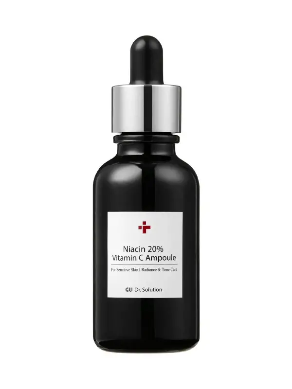 CUSKIN Dr. Solution Niacin 20% Vitamin C Ampoule Niacinamide ve C Vitamini İçerikli Aydınlatıcı Ampul Serum 30 ml