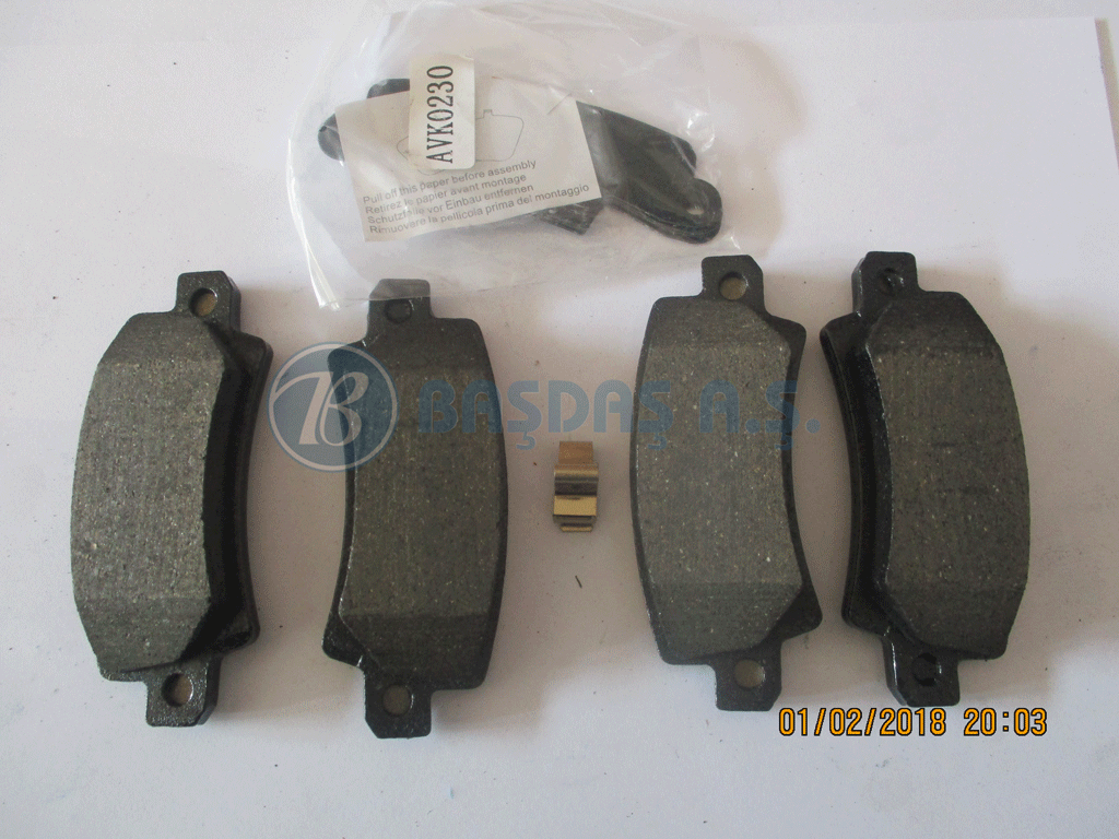 Arka Fren Balatası Corolla 01-07 Vvtı Zze121 None (Oem No: 1001Blf3093091)