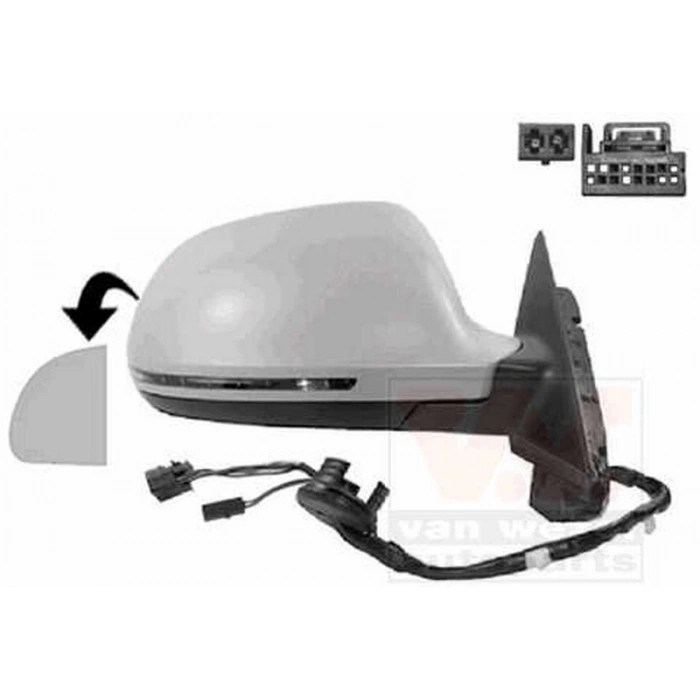 Audi A3 - A4 - A5 2008-2015 Volkswagen Ayna Camı Sağ Vm 024Ghr (Oem No:8K0857536F)