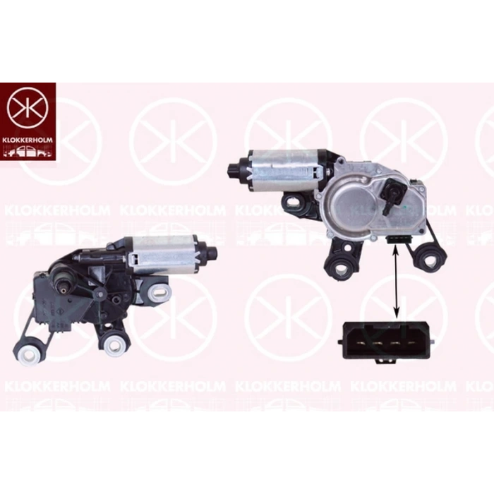 A3 A4 A6 Q5 Q7 2004  Silecek Motoru Arka 100735 (Oem No:8E9955711)