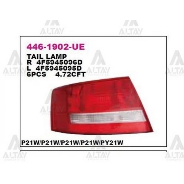 Stop Lambası A6 2006-2008 Dış Sol (1 Adet) (Oem No: 4F5945095L)