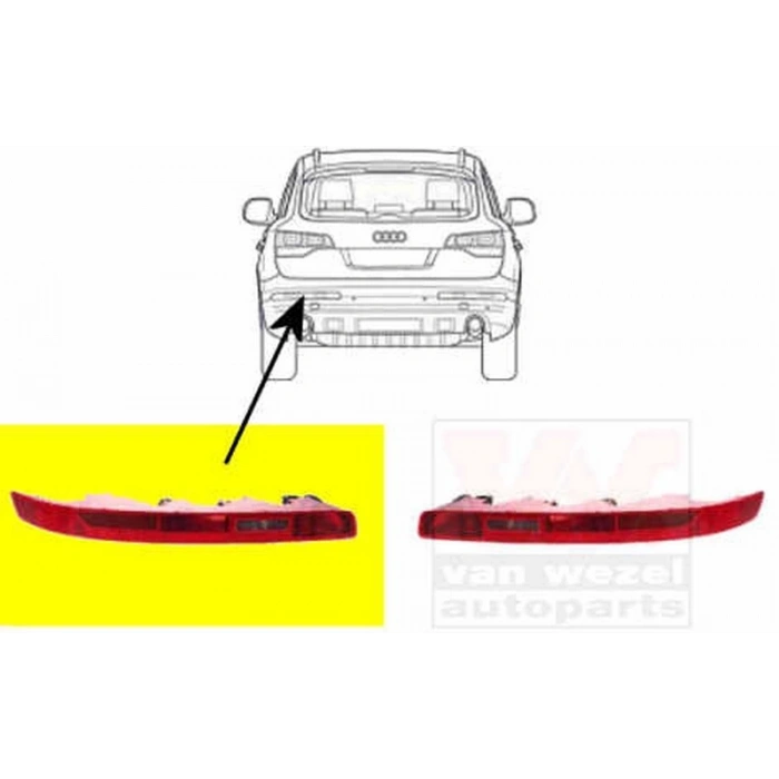 Volkswagen Q7 2007  Reflektör Arka Sol 2201453 (Oem No:4L0945095)