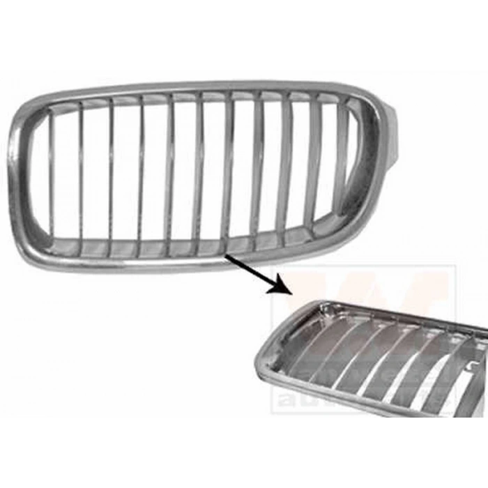 2012-2014 Bmw 3 Serisi Ön Panjur Sol Nikelajlı İç Petekleri Gri (Modern Line) (Tw) (Adet) (Oem No:51137263479)