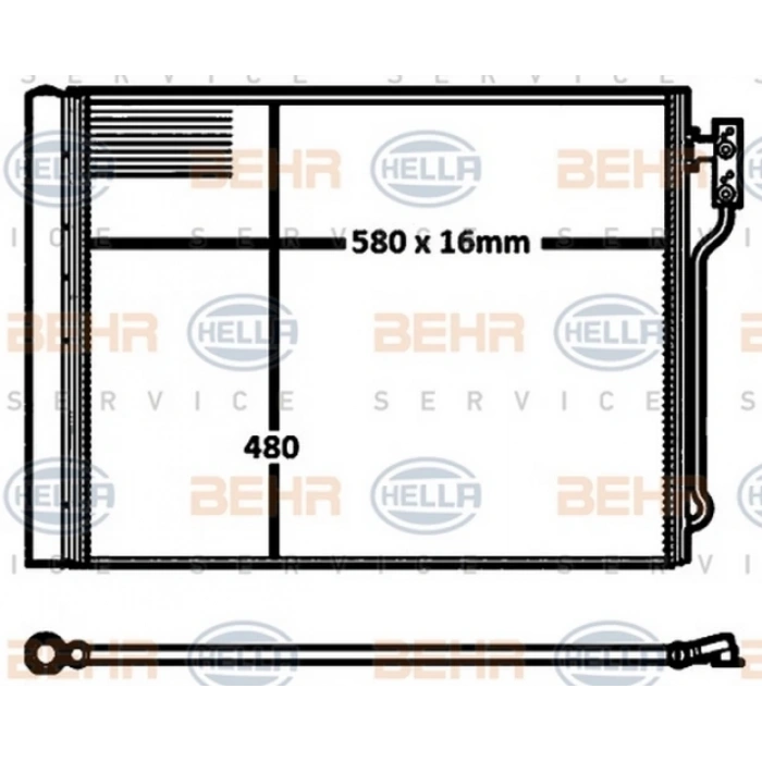 F07 F10 F10 Lci F11 F11 Lci F18 Lci 2010 2017 Klima Radyatörü  (Oem No:64536805453)
