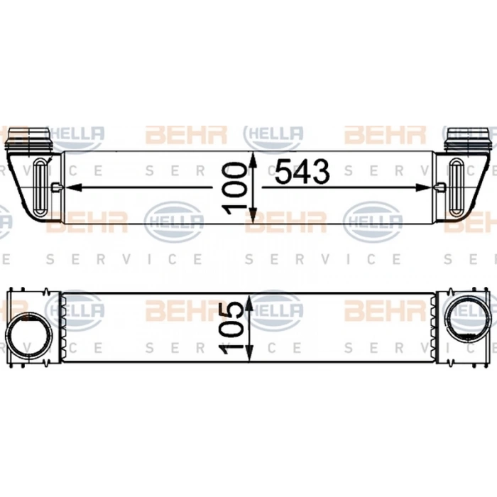 E60 61 2003 2010 Turbo Radyatörü  (Oem No:17517795823)