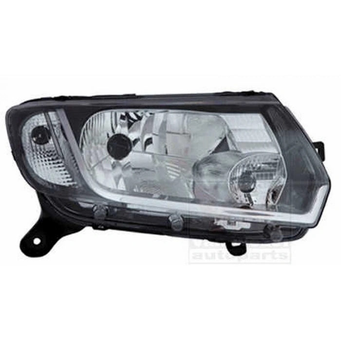 Renault Logan Iı   Sandero Iı 2013  Far Sağ Manual Sıyah (Oem No:260105344R)