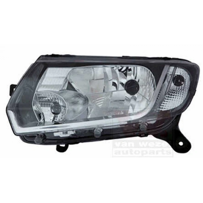 Renault Logan Iı   Sandero Iı 2013  Far Sol Manual Sıyah (Oem No:260601236R)