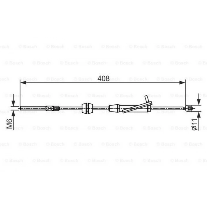 Fiesta B Max Courier 2008  El Fren Teli Ön (408 Mm) Ap31 2853 Ab (Oem No:8V512853Ab)