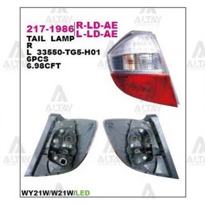 Stop Lambası Jazz 08= Sol (1 Adet) (Oem No: 217-1986L-Ld-Ae)