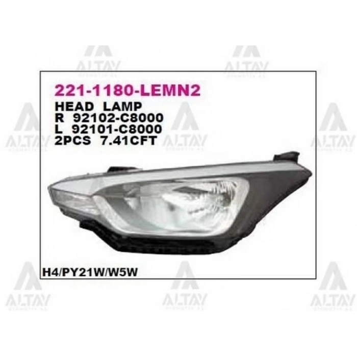 Far İ20 2015-2018 Elektrikli Sol (1 Adet) (Oem No: 92101-C8000)
