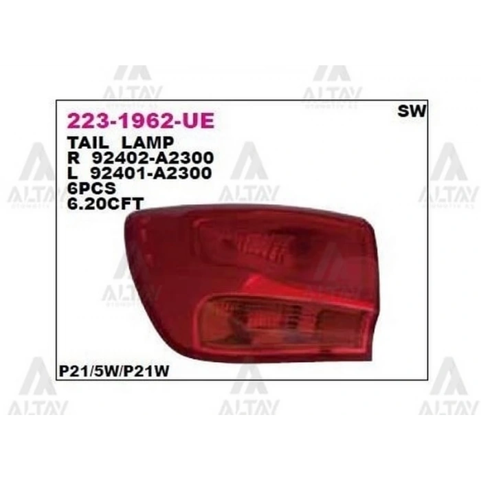 Stop Lambası Ceed 2012-2018 Sw Dış Sol (1 Adet) (Oem No: 92401-A2300)