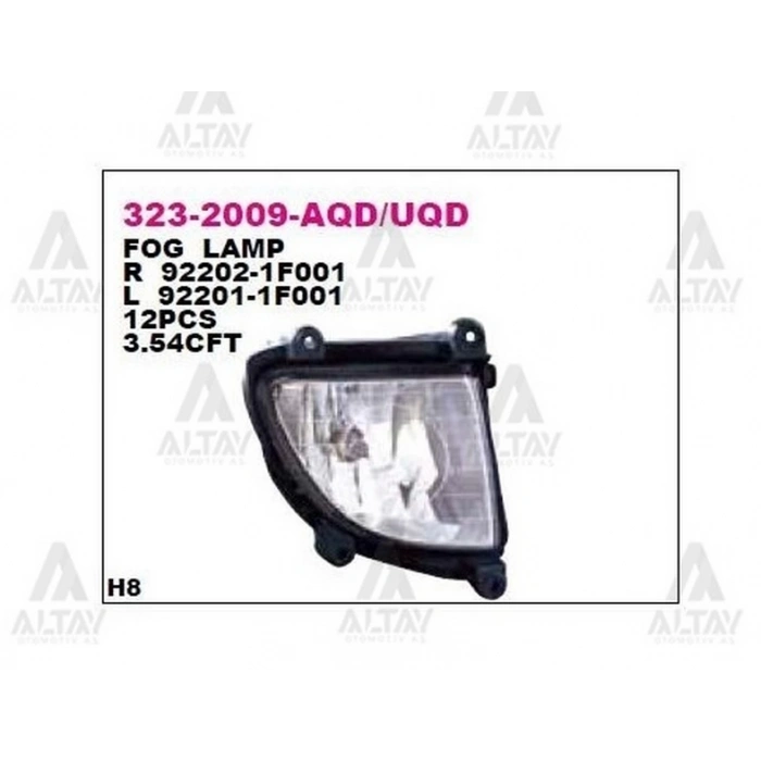 Sis Lambası Sportage 2005-2008 Ön Sol (1 Adet) (Oem No: 323-2009L-Uqd)