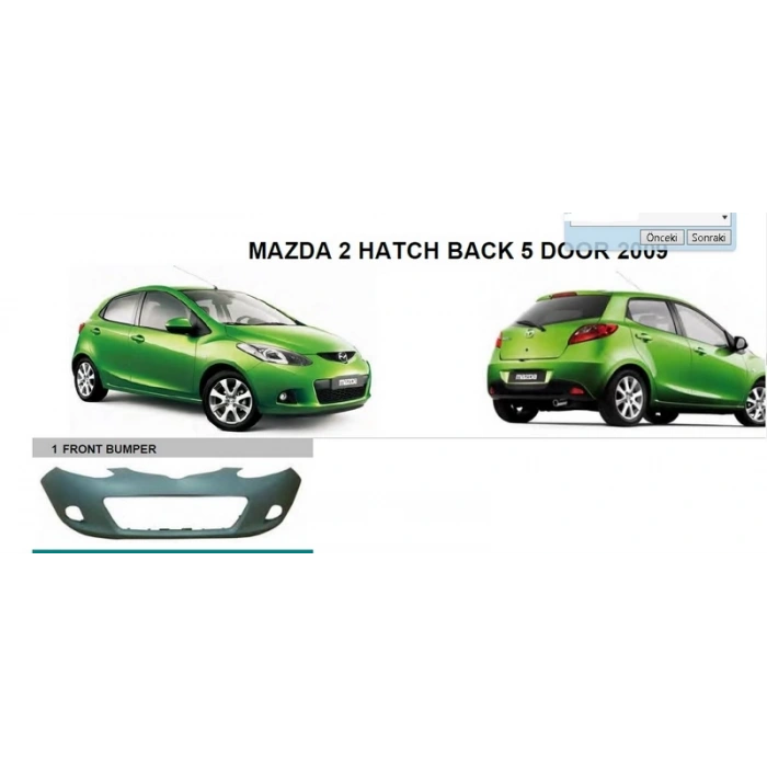 Tampon Mazda 2 Ön 2009- Oem No: Mzb045 Nadg80-50-031