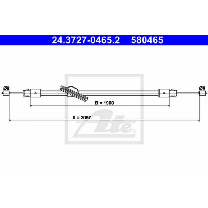 W204 207 2007  El Fren Teli Ön  (Oem No:A2044201485)