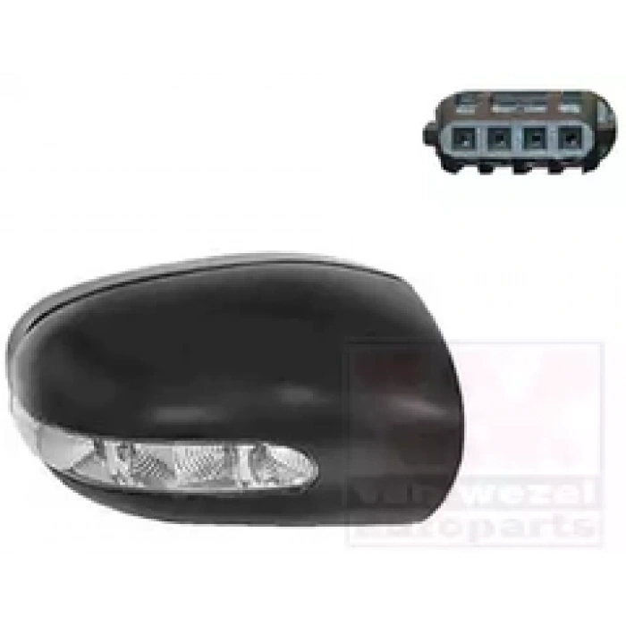 Mercedes 211 2002 2006 Ayna Kapağı Sağ Ayna Sinyalı Üzerinde (Oem No:A2038100664)