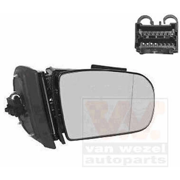 Mercedes 210 1999 2002 Dış Dikiz Aynası Sağ 11Pın Hafz. Elek. Rezıs. Kapaksız Cam Dahıl (Oem No:A2108100476)