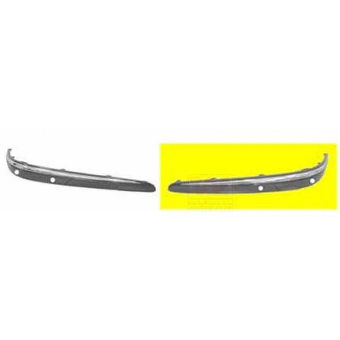 Mercedes E Class 2003-2006 Ön Tampon Bandı Sol Gri Astarlı - Nikelaj Çıtalı - Sensör Delikli (Tw) (Adet) (Oem No:2118800912)