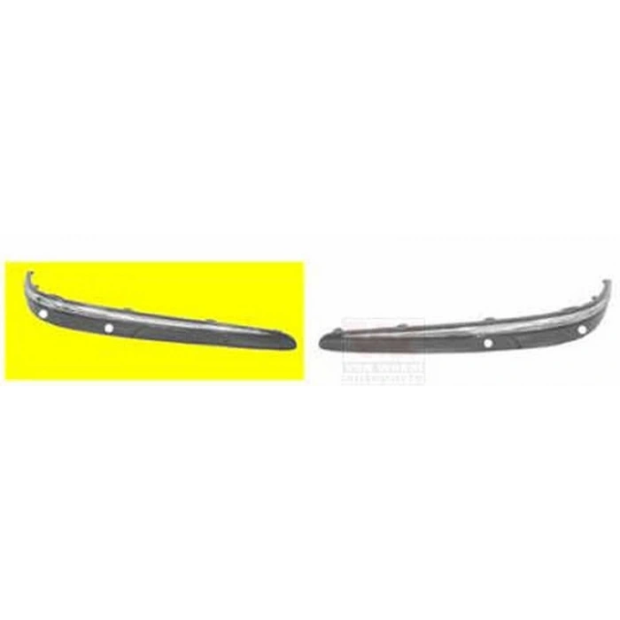 Mercedes E Class 2003-2006 Ön Tampon Bandı Sağ Gri Astarlı - Nikelaj Çıtalı - Sensör Delikli (Tw) (Adet) (Oem No:2118801012)